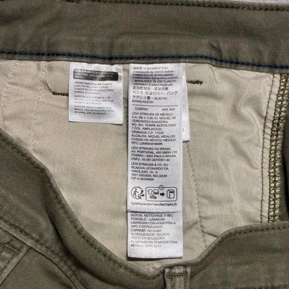 Levi's XX Chino Standard Taper Pants Mens 31x32 Olive Everyday Wear Casual